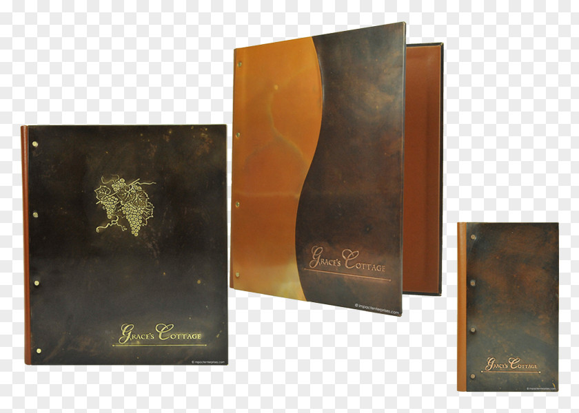 Menu Artificial Leather Book Cover PNG