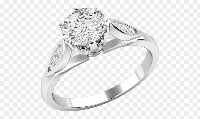 Ring Engagement Diamond Solitaire Wedding PNG