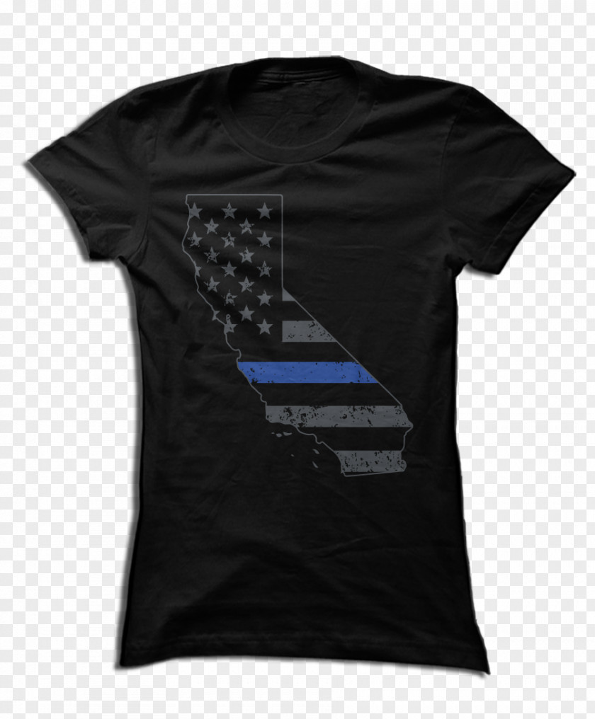 Thin Blue Line T-shirt Hoodie Sleeve Clothing PNG