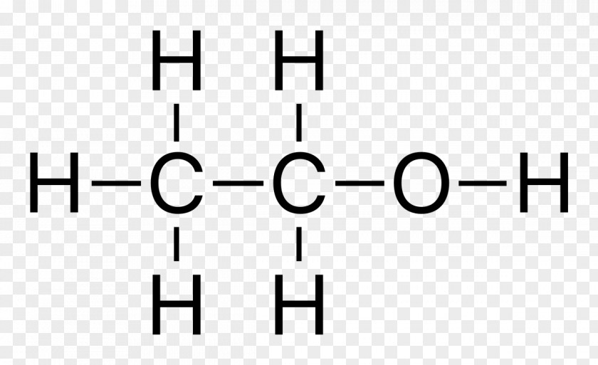 Ethanol Structural Formula Alcohol Chemical Structure Skeletal PNG formula structure formula, brazil element clipart PNG