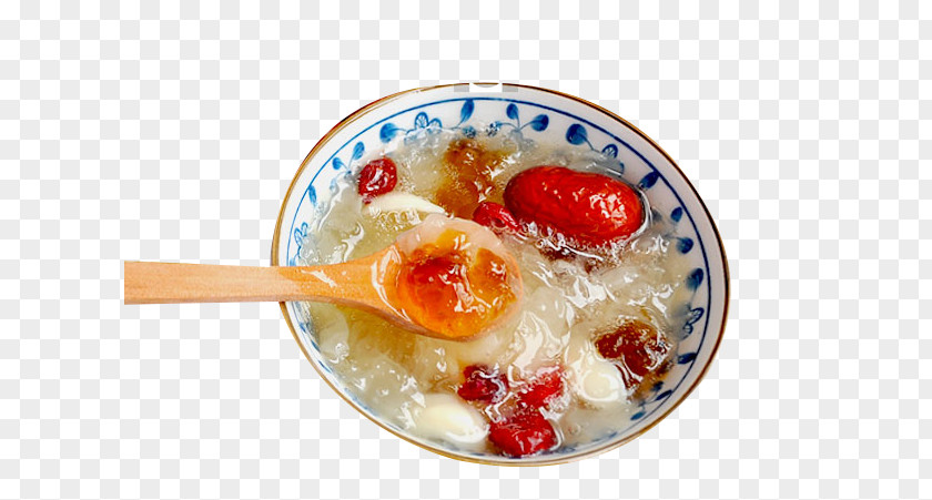 Large Red Dates White Fungus Soup Material Congee Breakfast Tremella Fuciformis Jujube PNG