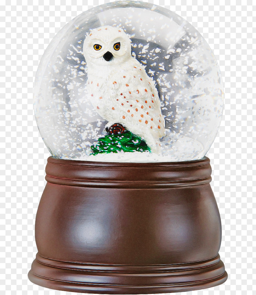 Owl Snowy Bird Of Prey Figurine PNG