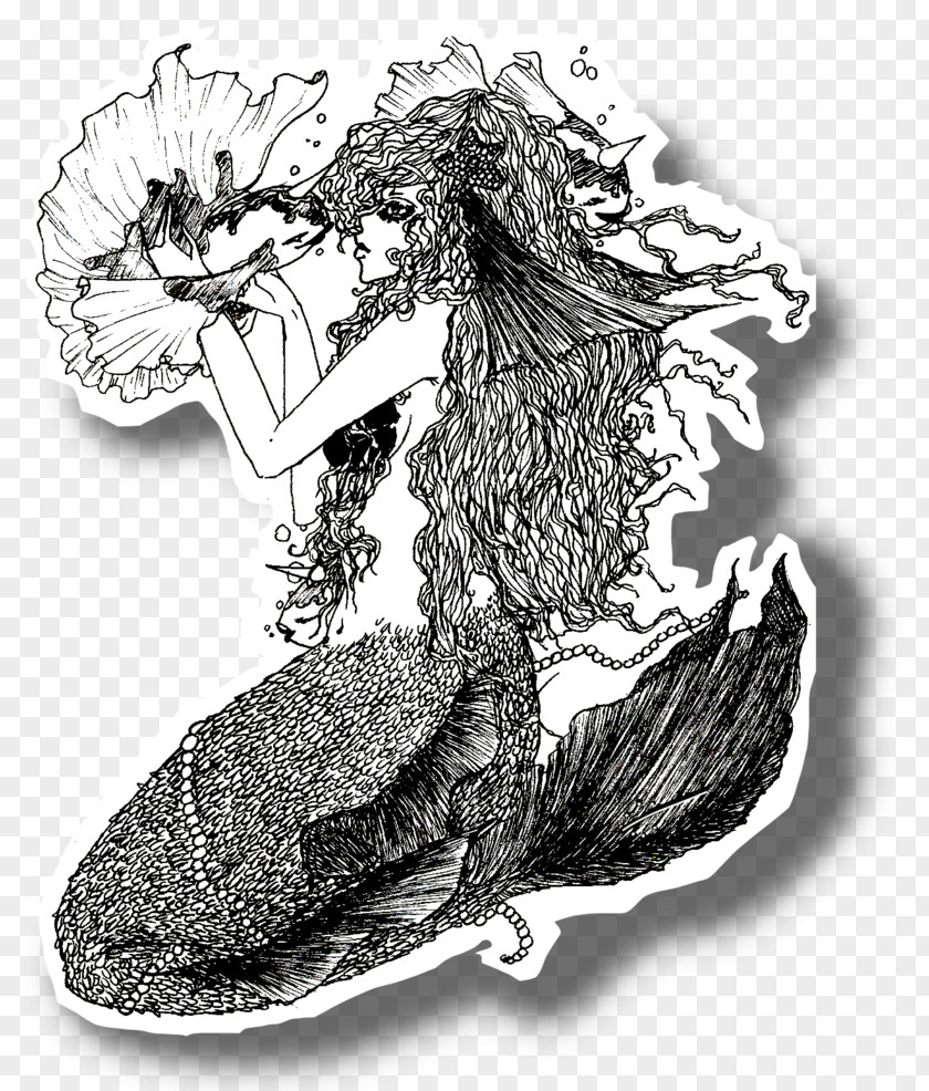 Siren Mermaid Drawing /m/02csf White Legendary Creature PNG