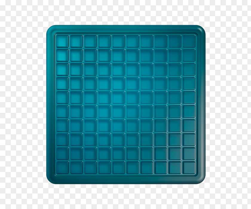 Sleeping Mats Turquoise Square Pattern PNG