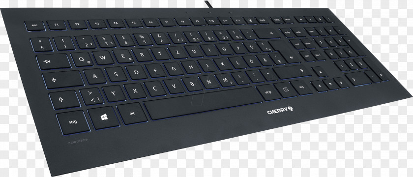 Black CHERRY Strait JK-0340 3.0 USB English Silver STRAIT DeutschKeyboard Computer Keyboard Corded Wired PNG