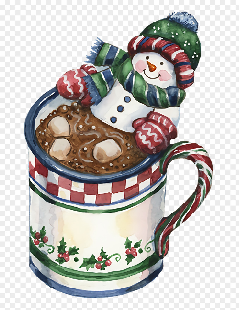 Coffee Cup Christmas Snowman Winter PNG