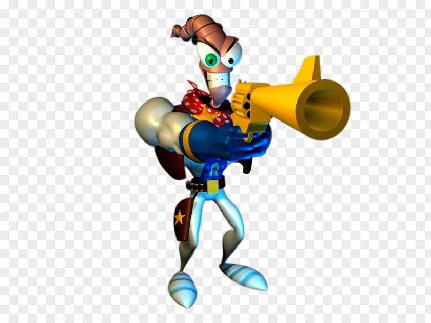 Earthworm Jim Worms 3 Rendering PNG