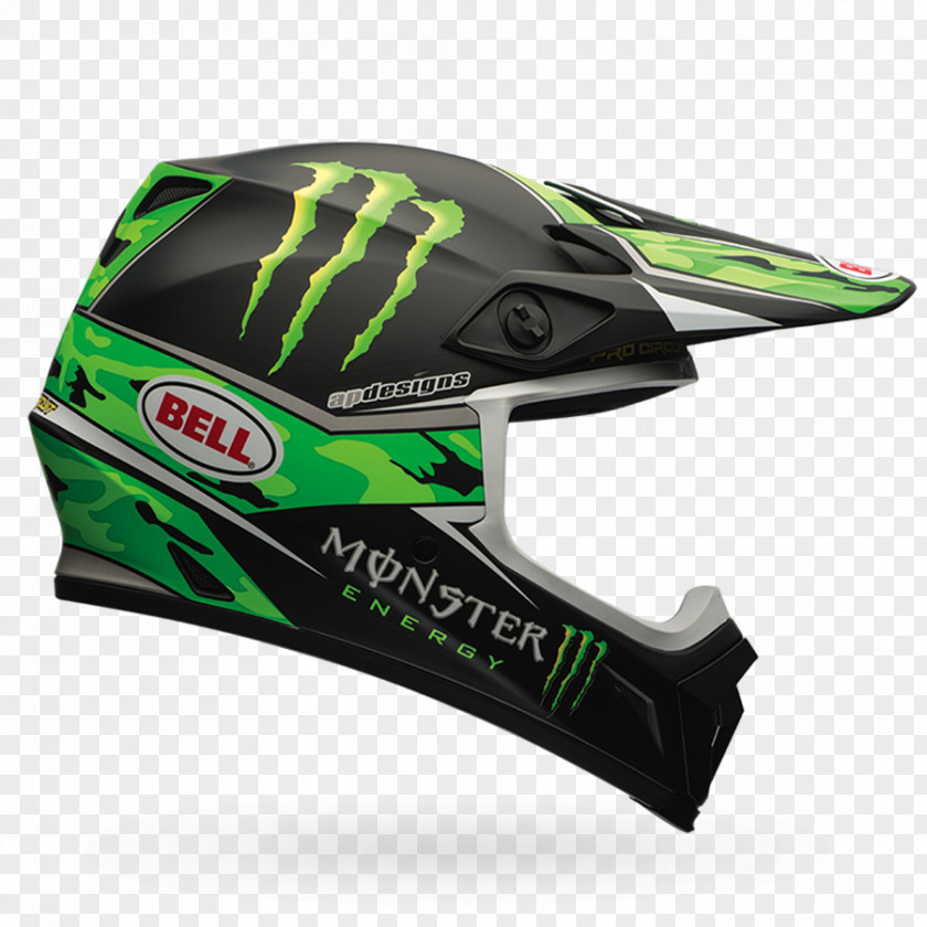Motorcycle Helmets Monster Energy Bell Sports Motocross PNG