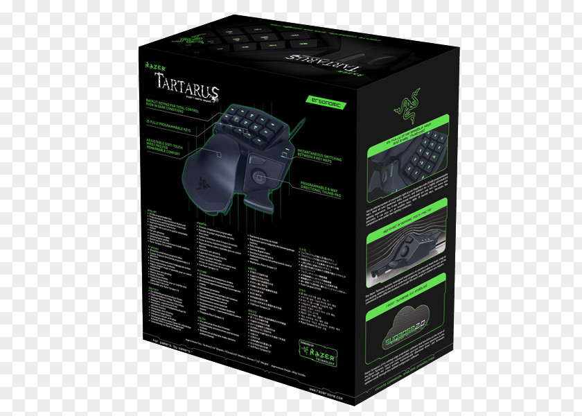 Razer Headsets Wire Replacements Computer Keyboard Tartarus Chroma Gaming Keypad Inc. PNG
