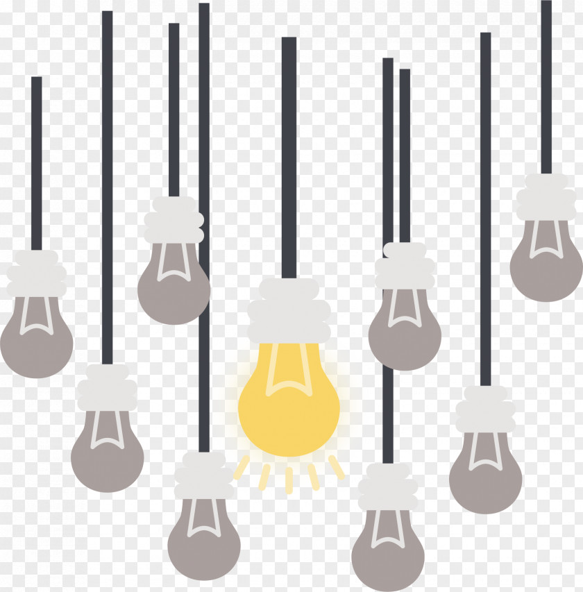 Yellow Light Bulb Incandescent Lamp Fixture PNG