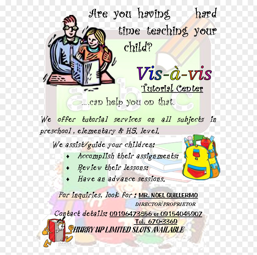 July Flyer Vis-A-Vis Tutorial Center Brgy. 6 Human Behavior F.R. Castro PNG