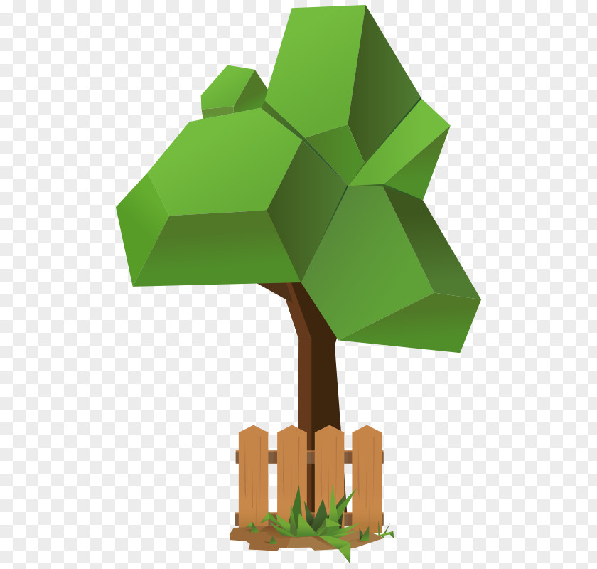 Large Cartoon Tree Vector Graphics Image Design PNG