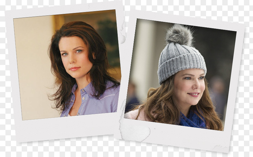 Lorelai Gilmore Beanie Long Hair Picture Frames PNG