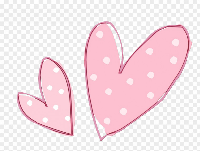 Pink Heart Pattern Font Wing PNG