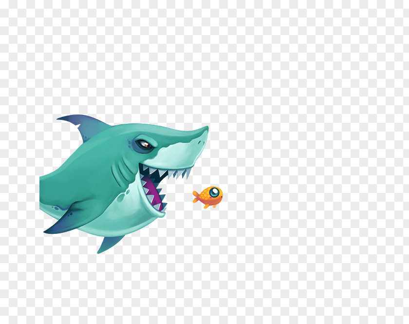 Sharks Eat Fish Fish! -shark Cartoon Illustration PNG