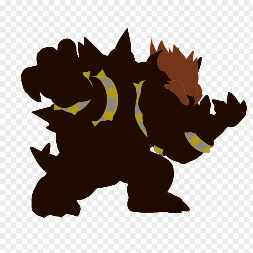 Animal Silhouettes Bowser Super Smash Bros. For Nintendo 3DS And Wii U Melee Silhouette PNG