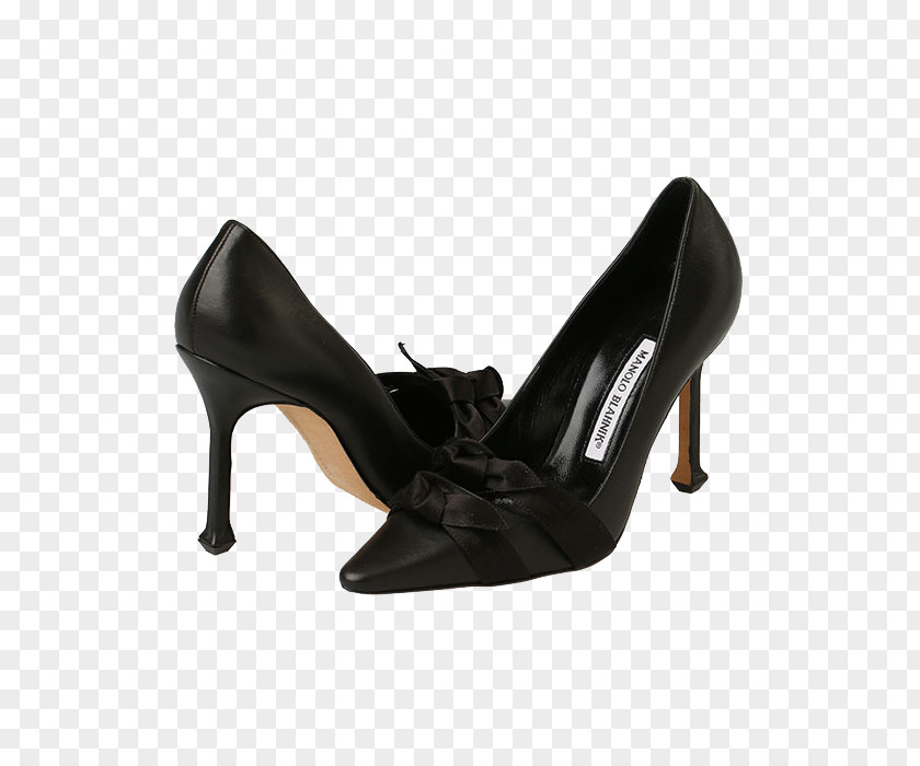 Black High Heels Shoes Manolo Brand Shoe High-heeled Footwear Designer PNG