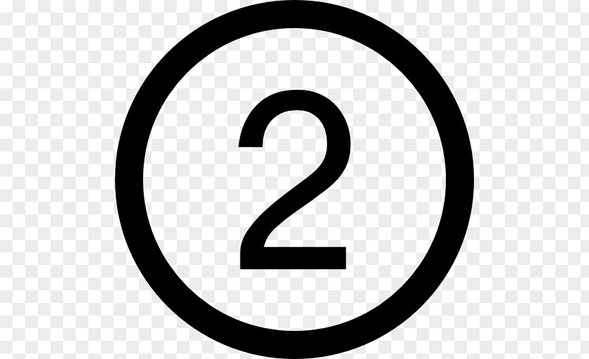 Number 2 Copyright Symbol Law Of The United States Registered Trademark Fair Use PNG