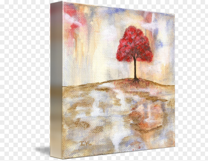 Wishing Tree Watercolor Painting Art Acrylic Paint Still Life PNG