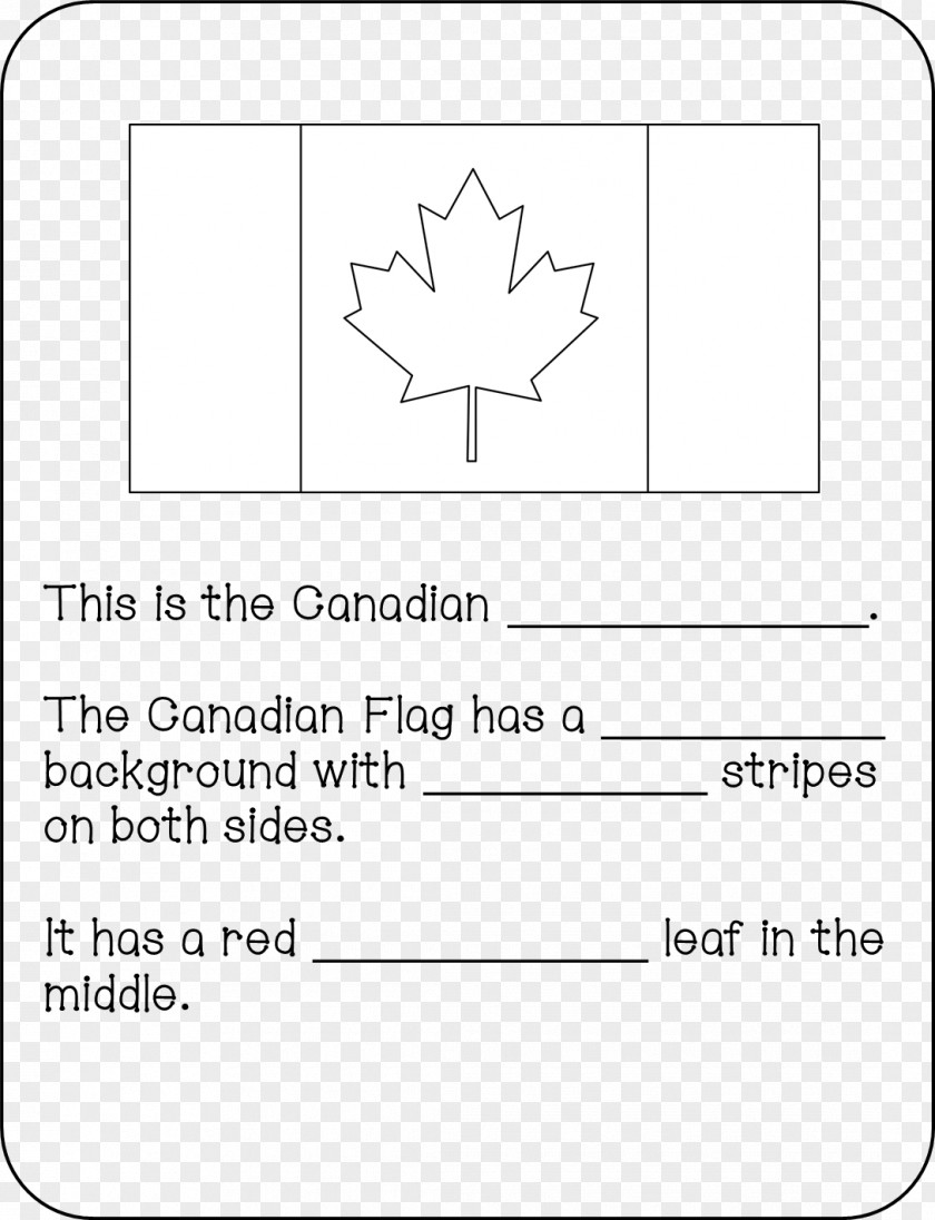 Canada Flag Of National Symbols Book Document PNG