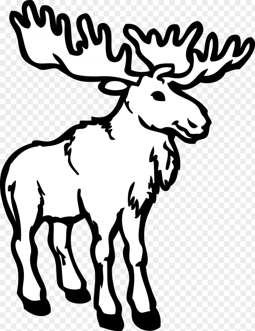 Deer Coloring Book Alaska Moose Adult Clip Art PNG