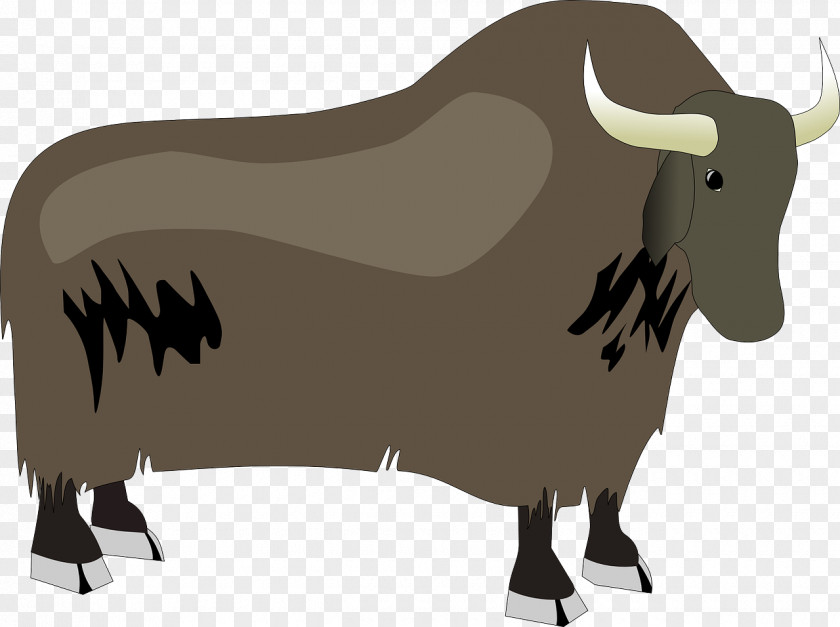 M.Bison Domestic Yak Cattle Clip Art PNG