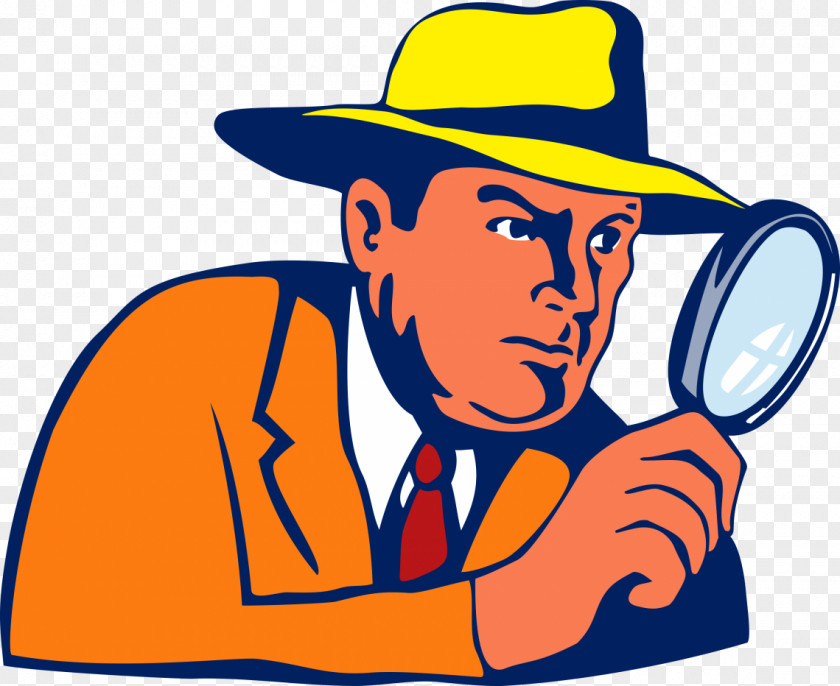 Magnifying Glass Detective Clip Art PNG