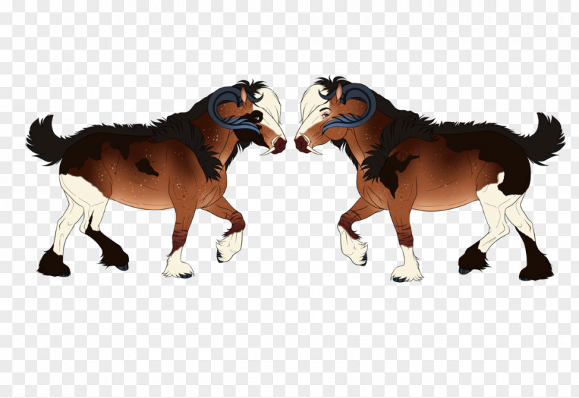 Mustang Stallion Pack Animal Freikörperkultur Figurine PNG