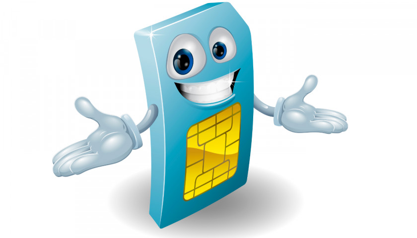Sim Cards Subscriber Identity Module Mobile Phones Cartoon PNG