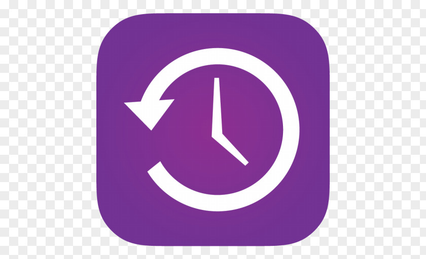 Time Machine Purple Symbol Brand Violet PNG