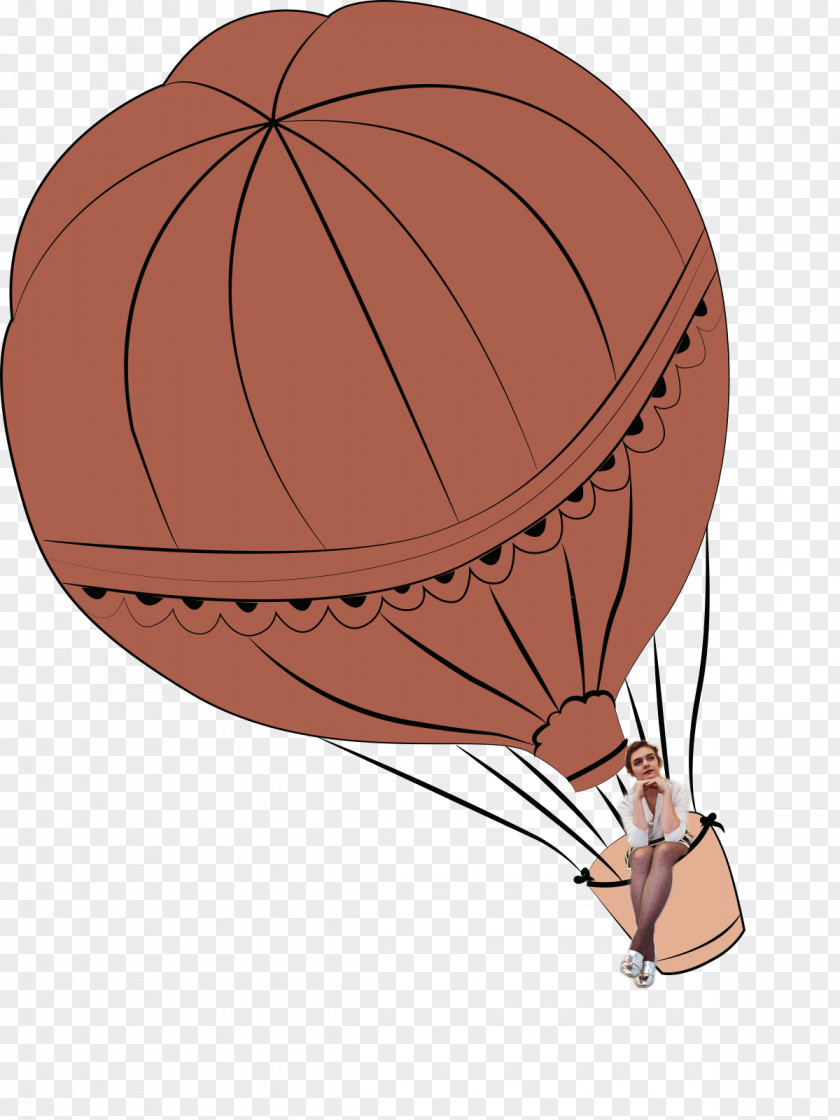 Peach Hot Air Ballooning Balloon PNG