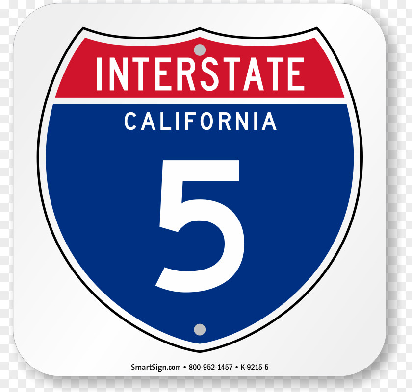 Road Interstate 10 40 80 US Highway System 5 In California PNG