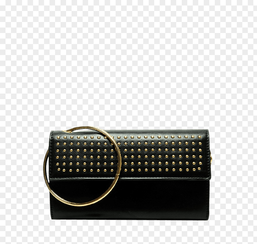 Bag Handbag Rivet Chain Leather PNG