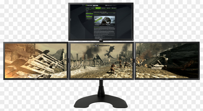 Monitors Graphics Cards & Video Adapters Multi-monitor Computer GeForce Digital Visual Interface PNG