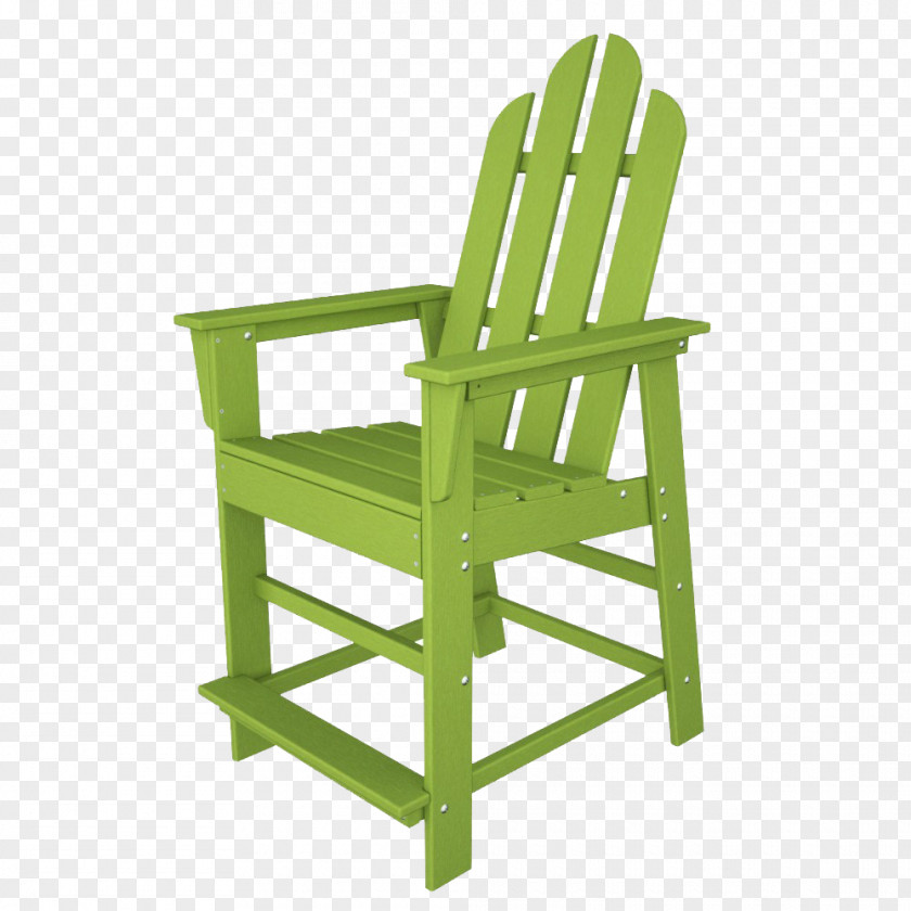 American Casual Solid Color Armchair Long Island Table Plastic Lumber Adirondack Chair PNG