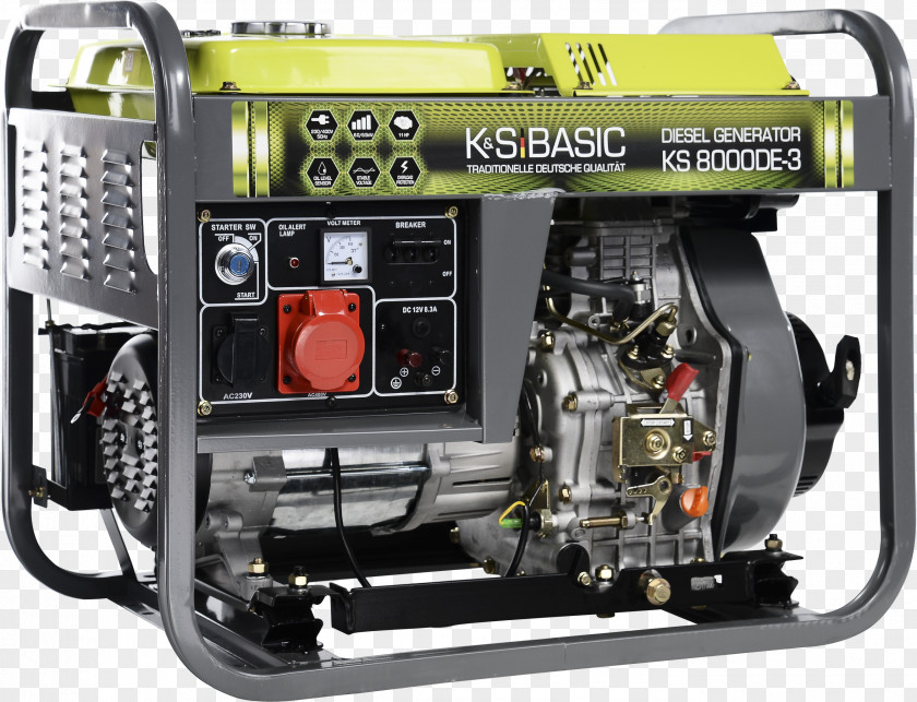 Engine Electric Generator Diesel Engine-generator Motor Electricity PNG