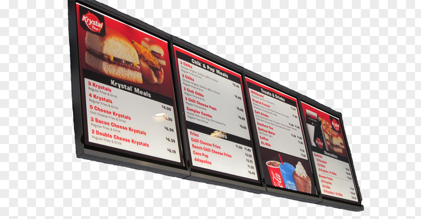 Menu Boards Display Advertising Brand Device Multimedia PNG