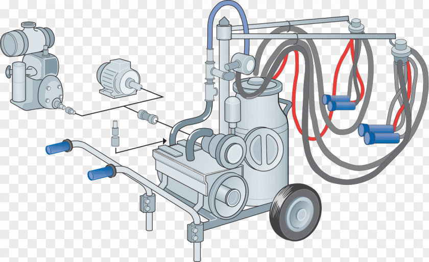 Milk Cattle Automatic Milking Machine PNG