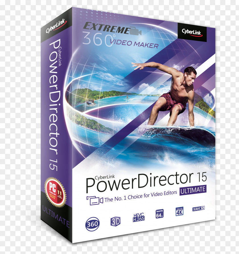PowerDirector Power Director 14 Ultimate Computer Software Video Editing PNG
