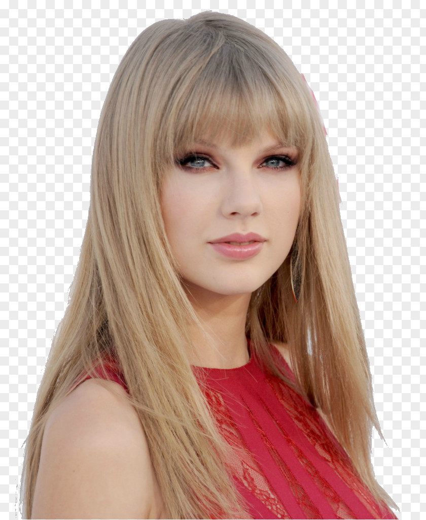 Taylor Swift Bangs Hairstyle Face PNG