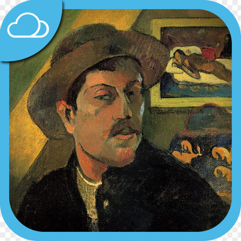 Paris Paul Gauguin Self-Portrait With Halo And Snake Oil Painting Reproduction Artist PNG
