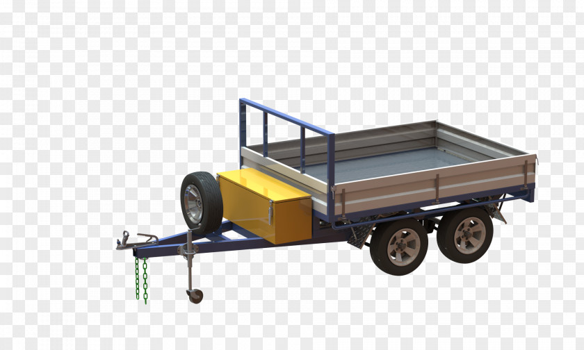 Trailer Car Flatbed Truck Apartment Drawbar PNG