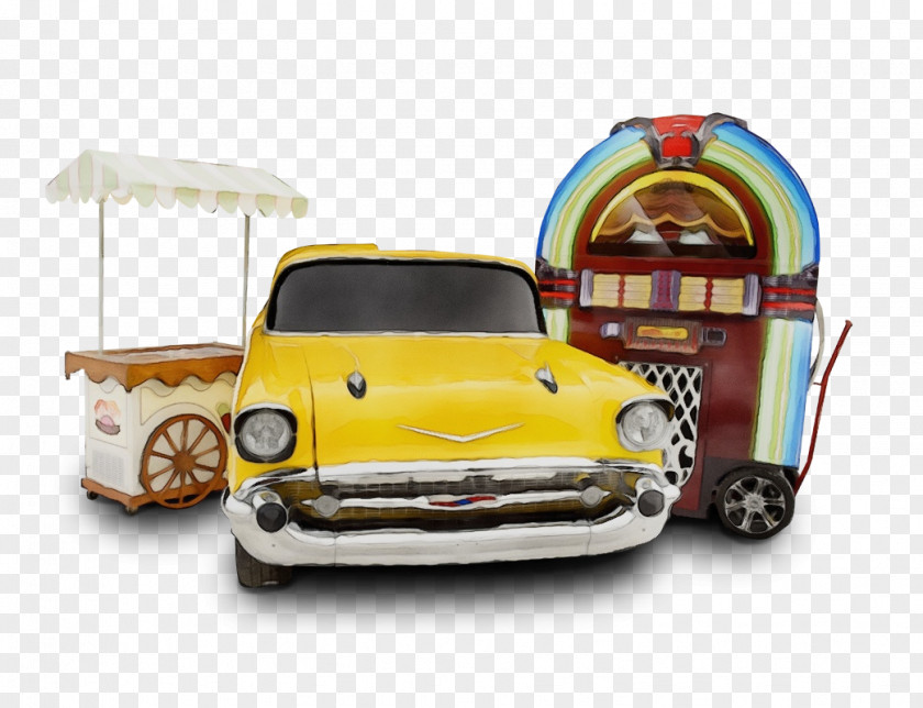 Compact Car Model Vintage Scale PNG