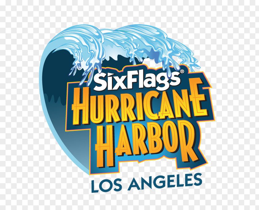 Hurricane Harbor California Discount Tickets Six Flags Logo Brand Font PNG