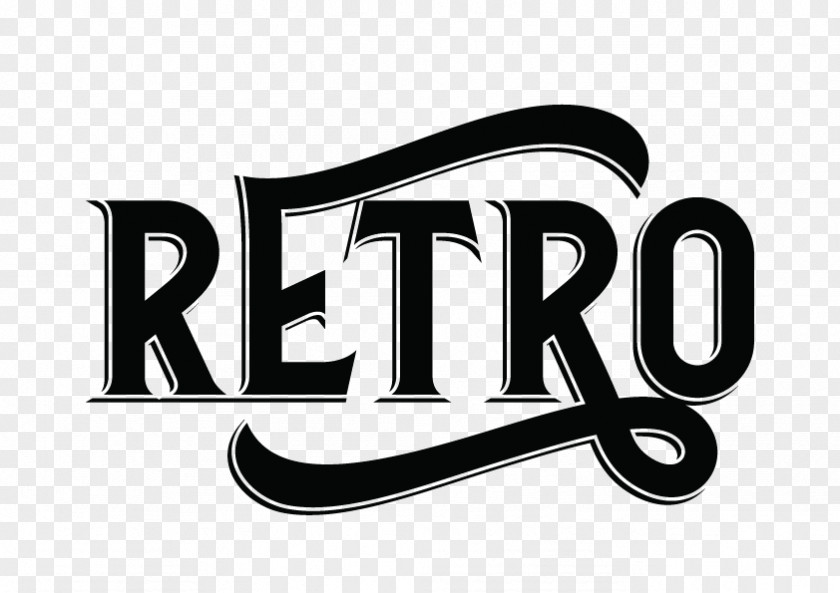 Design Logo Retro Bar PNG