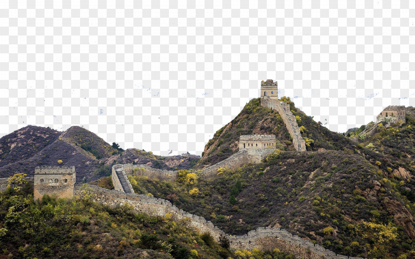 Great Wall Of China Site Badaling Juyong Pass Jundu Mountains Oude PNG