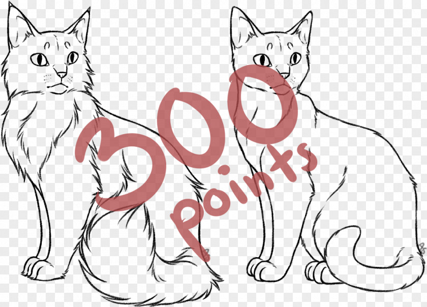 Kitten Whiskers Domestic Short-haired Cat Line Art PNG