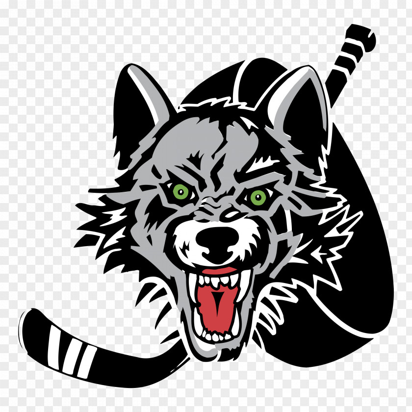 Psycho Fox Chicago Wolves American Hockey League Ice Logo Rosemont PNG