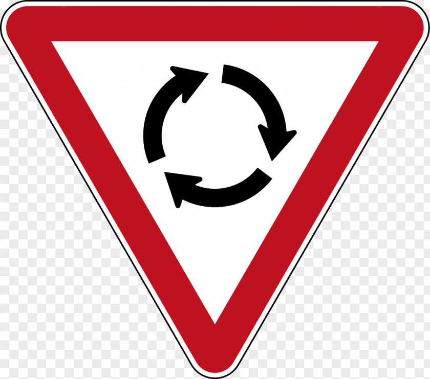 Road Roundabout Signs In New Zealand Traffic Sign Yield PNG