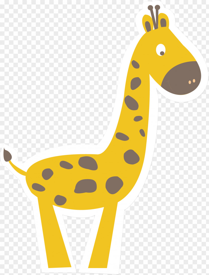 Yellow Giraffe Vector Northern ArtWorks Illustration PNG